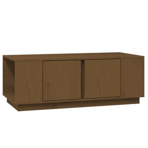 vidaXL Konferenčn&yacute; stol&iacute;k medovo-hned&yacute; 110x50x40 cm borovicov&yacute; mas&iacute;v