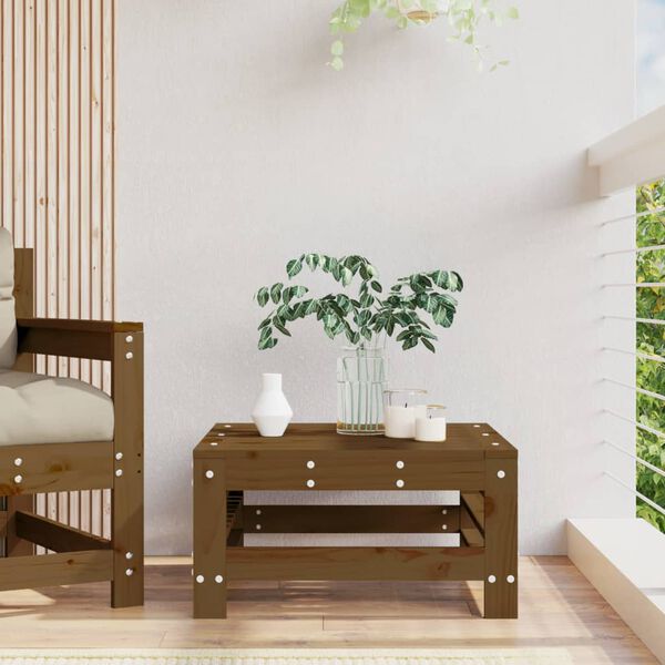 vidaXL Záhradná podnožka medovo hnedá masívna borovica