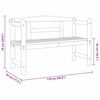 vidaXL Vonkaj&scaron;ia lavička s &uacute;ložiskom Pr&iacute;rodn&aacute; 119 x 44 x 76 cm