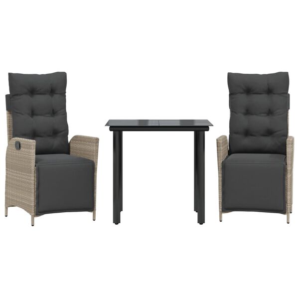 vidaXL 3-dielna z&aacute;hradn&aacute; jed&aacute;lensk&aacute; sada vank&uacute;&scaron;e bledosiv&aacute; polyratan