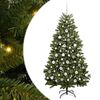 vidaXL Umel&yacute; vianočn&yacute; stromček 180 cm 300 LED Tepl&aacute; biela PVC a oceľ