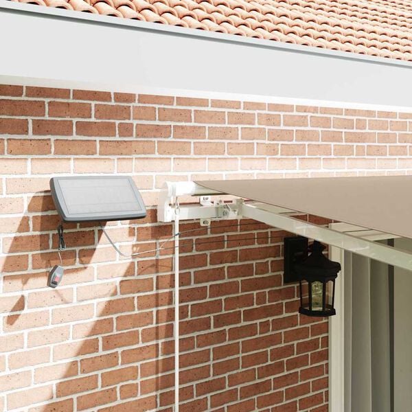 vidaXL Zatemniteľn&aacute; mark&iacute;za B&eacute;žov&aacute; 450 &times; 300 cm Text&iacute;lia a oceľ