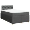 vidaXL Boxspring posteľ s matracom, tmavosiv&aacute; 120x190 cm, l&aacute;tka