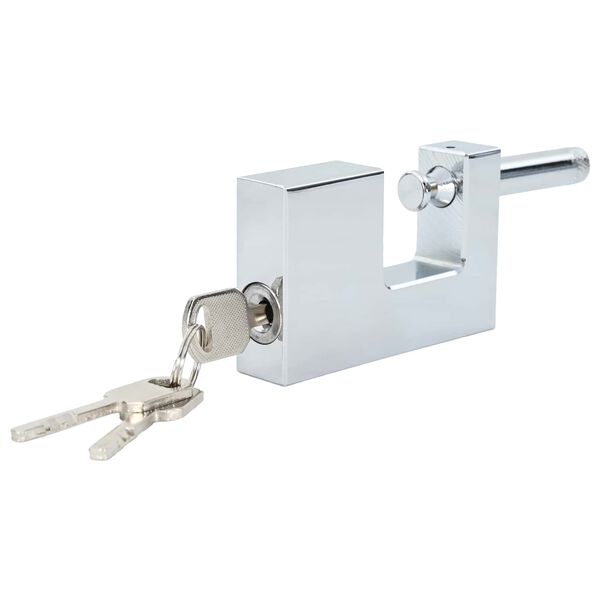 vidaXL Visiaci z&aacute;mok 6 pcs Strieborn&aacute; 7,8 x 2 x 5 cm Železo