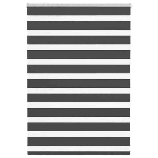 vidaXL Zebra roleta čierna 95x150 cm &scaron;&iacute;rka l&aacute;tky 90,9 cm polyester