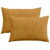 vidaXL Poťah na podložku 2 pcs ALMELO Žlt&aacute; 50 x 70 cm man&scaron;estr