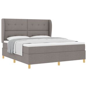vidaXL Posteľ s pružinov&yacute;m r&aacute;mom Sivohned&aacute; 200 x 180 cm l&aacute;tka