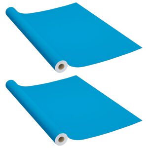 vidaXL Samolepiace tapety na n&aacute;bytok 2 ks, az&uacute;rov&eacute; 500x90 cm, PVC
