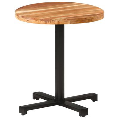 vidaXL Bistro stôl okrúhly Ø70x75 cm akáciový masív
