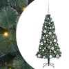 vidaXL Umel&yacute; predsveteln&yacute; vianočn&yacute; stromček s guľou Zelen&aacute; 120 cm PET