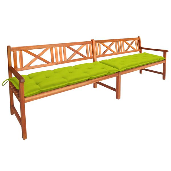 vidaXL Z&aacute;hradn&aacute; lavička s podložkami 240 cm ak&aacute;ciov&yacute; mas&iacute;v