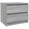 vidaXL Nočn&yacute; stol&iacute;k siv&yacute; sonoma 50x39x43,5 cm spracovan&eacute; drevo