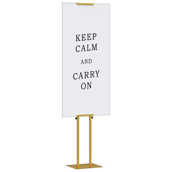 vidaXL St&aacute;nky na v&yacute;stavy 2 pcs Zlat&aacute; 30 x 23,5 x 210 cm Oceľ