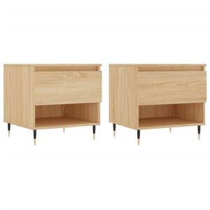 vidaXL Konferenčn&eacute; stol&iacute;ky 2 ks dub sonoma 50x46x50cm kompozitn&eacute; drevo