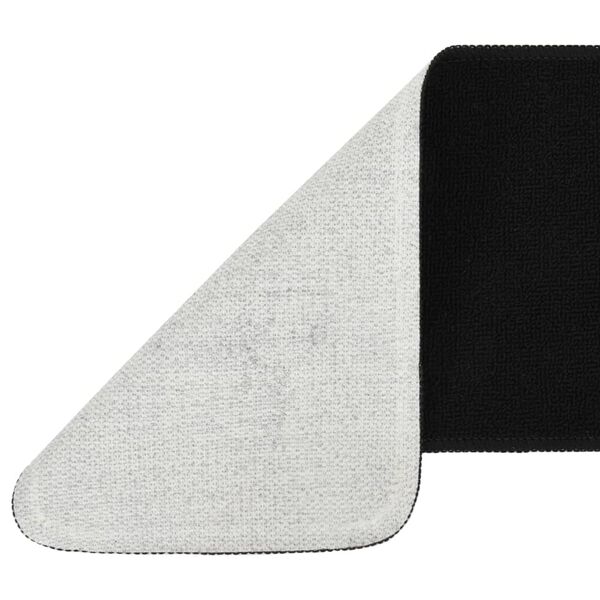 vidaXL Protišmykové nášľapy na schody 15 ks, 75x20cm, čierne, obdĺžnik