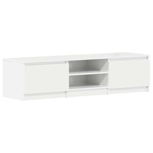 vidaXL TV skrinka, leskl&aacute; biela 140x40x35,5 cm, kompozitn&eacute; drevo