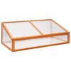 vidaXL Sklen&iacute;k oranžov&yacute; 110x56x39 cm jedľov&eacute; drevo