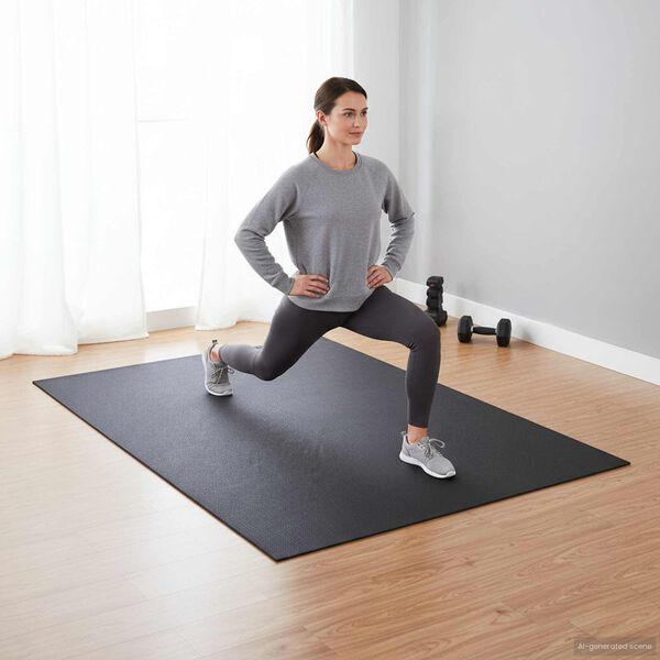 vidaXL Ochrann&aacute; podložka na &scaron;port Čierna 150 x 75 x 0.6 cm PVC