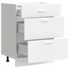 vidaXL Kuchynská spodná skrinka “Lyon”, biela, kompozitné drevo