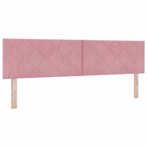 vidaXL LED hlavov&aacute; doska Ružov&aacute; 180 cm Zamat