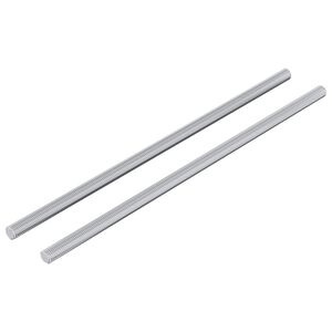 vidaXL Skrutkov&aacute; tyč 2 pcs Strieborn&aacute; 6 x 170 mm Oceľ