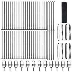 vidaXL Stĺp na plot. Siv&aacute; 100 x 0,6 m (19 x 19 mm mriežka) Ocel a PVC