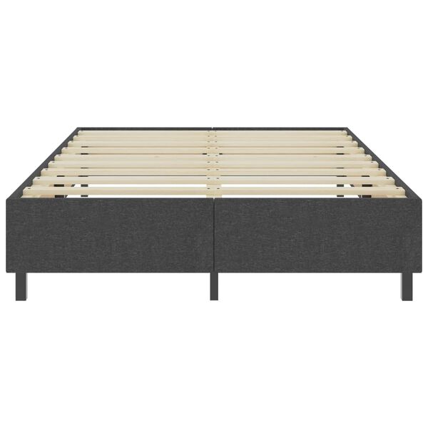 vidaXL Rám na boxspring posteľ, sivý, látka 160x200 cm