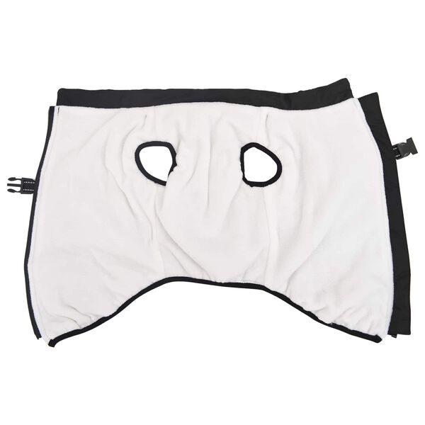 vidaXL Ps&iacute; kab&aacute;t Čierna L44 Fl&iacute;s a polyester