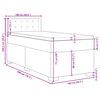 vidaXL Boxspring posteľ s matracom tmavosiv&aacute; 100x200 cm l&aacute;tka