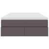 vidaXL Postel s &uacute;ložn&yacute;m prostorem a matrac&iacute; Siv&aacute; 120 x 200 cm