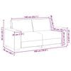 vidaXL 2-miestna pohovka, tmavosiv&aacute;, 140 cm, l&aacute;tkov&aacute;
