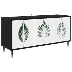 vidaXL TV skrinka HANAU 102 x 33 x 51 cm Čierny dub Kompozitn&eacute; drevo