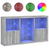 vidaXL Komoda s LED svetlami siv&aacute; sonoma 181,5x37x100 cm