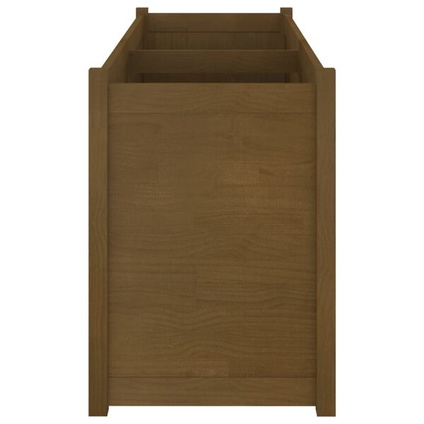 vidaXL Záhradný kvetináč medovo-hnedý 150x50x70 cm borovicový masív