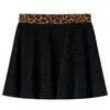Detsk&aacute; sukňa s leopard&iacute;m p&aacute;som čierna 92