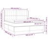 vidaXL Posteľn&yacute; r&aacute;m boxspring s matracom modr&yacute; 160x200 cm l&aacute;tka