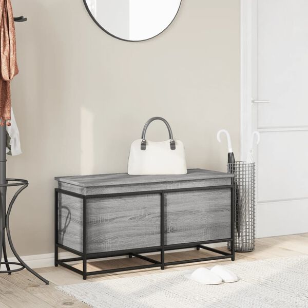 vidaXL &Uacute;ložn&yacute; box s vekom siv&aacute; sonoma 100x40x51,5 cm kompozitn&eacute; drevo