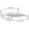 vidaXL R&aacute;m postele Hned&aacute; a taupe 200 x 200 cm Borovicov&yacute; mas&iacute;v