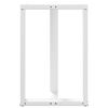 vidaXL Nohy barov&eacute;ho stola v tvare T, 2 ks, biele, 60x35x(90-91) cm, oceľov&eacute;