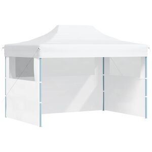 vidaXL Profesion&aacute;lny skladac&iacute; p&aacute;rty stan s 3 stenami biely 280x410x315 cm oceľov&yacute;