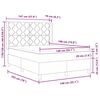 vidaXL Posteľ Box Spring s matracmi Tmavo hnedá 140 x 190 cm látka