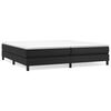 vidaXL Boxspring posteľ s matracom čierna 200x200 cm umel&aacute; koža
