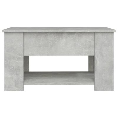 vidaXL Konferenčný stolík betónový sivý 79x49x41 cm spracované drevo