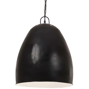 vidaXL Industri&aacute;lna z&aacute;vesn&aacute; lampa 25 W, čierna, okr&uacute;hla 42 cm E27