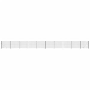 vidaXL Dr&ocirc;ten&yacute; plot s pr&iacute;rubou antracitov&yacute; 1,4x25 m