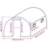 vidaXL Náhradná plachta na skleník (9 m²) 3x3x2 m, priehľadná