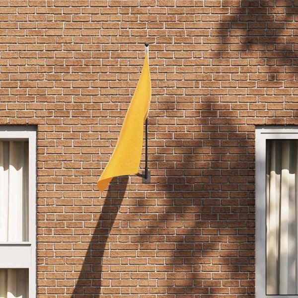 vidaXL Držiak na vlajkovú tyč Čierna 10.5 x 7.5 cm Oceľ