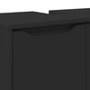 vidaXL K&uacute;peľňov&aacute; skrinka na um&yacute;vadlo s poličkou Čierna 60 x 30 x 60 cm