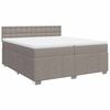 vidaXL Boxspring posteľ s matracom sivohned&yacute; 200x200 cm l&aacute;tka