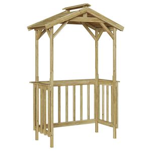 vidaXL Prístrešok na grilovanie Hnedá 133.5 x 63 x 200 cm